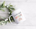 Mothers Day Mug, Gift For Mom From Daughter Son, World's Best Mummy Mug