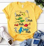 One fish two fish Red fish Blue fish shirt, Dr Seuss Day Shirt, Dr Seuss Teacher Shirt, Dr Seuss Gift, Kids and Adults size, toddler shirt