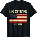 US Citizenship Decoration American New USA Citizen Vintage T-Shirt