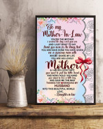 Mothers Day Canvas, Gift For Mother-in-law From Daughter-in-law, You're The Mother Canvas