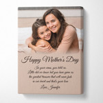 Personalized Mothers Day Canvas, Gift For Mom From Daughter&Son, Happy Mother's Day Canvas