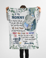 Personalized First Mothers Day Blanket, Gift For Mom From Baby, I Say Them With My Smile Fleece Blanket
