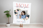Personalized Mothers Day Blanket, Gift For Mom From Daughter Son, Mom We Love you Fleece Blanket