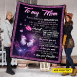 Personalized Mothers Day Blanket, Gift For Mom From Daughter, The Strength Of The Steel Fleece Blanket