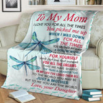 Mothers Day Blanket, Gift For Mom From Daughter, You Picked me Up Fleece Blanket