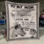 Mothers Day Blanket, Gift For Mom From Daughter, My Only Queen Fleece Blanket