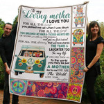 Mothers Day Blanket, Gift For Mom From Daughter, For All The Time Hippie Fleece Blanket