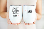 Personalized Mothers Day Tumbler, Gift For Mom From Daughter&Son, Best Bonus Mom Ever Tumbler