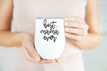 Mothers Day Tumbler, Gift For Stepmom From Daughter&Son, Best Mama Ever Tumbler