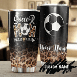Personalized Mothers Day Tumbler, Gift For Mom From Daughter Son, Soccer Mom Soccer Lover Tumbler
