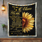Mothers Day Blanket, Gift For Mom From Daughter, I Love You Forever And Always Fleece Blanket