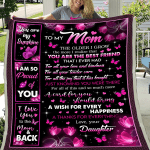 Mothers Day Blanket, Gift For Mom From Daughter, You Are The Best Friend Fleece Blanket