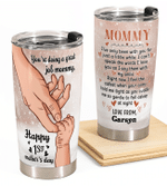 Personalized Mothers Day Tumbler, Gift For Mom From Daughter Son, Happy 1st Mother's Day Tumbler