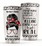 Personalized Mothers Day Tumbler, Gift For Mom From Daughter Son, I'm A Proud Mama Tumbler