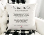 Personalized Mothers Day Pillow, Gift For Mom From Daughters Sons, Mom Poem Throw Pillow