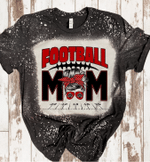 Mothers Day Bleached Tshirt, Gift For Mom From Daughter Son, Football Mom/ Sports Mom Tshirt