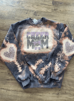 Mothers Day Bleached Sweatshirt, Gift For Mom From Daughter Son, Cheer Mom Crewneck Sweatshirt