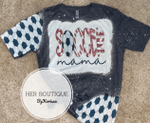 Mothers Day Bleached Tshirt, Gift For Mom From Daughter Son, Soccer Mama Tshirt