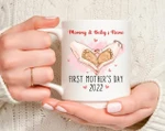 Personalized Mothers Day Mug, Gift For New Mom From Baby, Happy First Mother's Day Coffee Mug