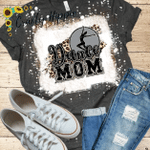 Mothers Day Bleached Tshirt, Gift For Mom From Daughter Son, Dance Mom Leopard Tshirt