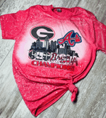 Mothers Day Bleached Tshirt, Gift For Mom From Daughter Son, Bulldogs Braves Champions Tshirt