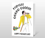 Mothers Day Card, Gift For Grandmother From Daughter/ Son, Mama Ooooh Freddie Mercury Post Card & Greeting Card