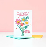 Mothers Day Card, Gift For Grandmother From grandddaughter/ Son, A Whole Bunch Grandma Post Card & Greeting Card