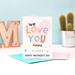 Mothers Day Card, Gift For Mother From daughter/ Son, We Love You Post Card & Greeting Card