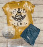 Mothers Day Bleached Tshirt, Gift For Mom From Daughter Son, Bad Moms Club Tshirt