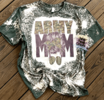 Mothers Day Bleached Tshirt, Gift For Mom From Daughter Son, Army Mom Tshirt
