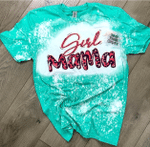Mothers Day Bleached Tshirt, Gift For Mom From Daughter Son, Girl Mama Tshirt