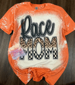 Mothers Day Bleached Tshirt, Gift For Mom From Daughter Son, Race Mom Tshirt