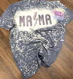 Mothers Day Bleached Tshirt, Gift For Mom From Daughter Son, Mama Tshirt
