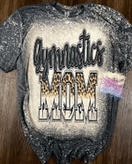 Mothers Day Bleached Tshirt, Gift For Mom From Daughter Son, Gymnastics mom Tshirt