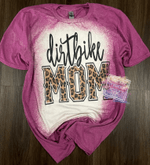 Mothers Day Bleached Tshirt, Gift For Mom From Daughter Son, Dirt Bike Mom Tshirt