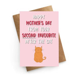 Mothers Day Card, Gift For Mother From daughter/ Son, After The Cat Funny Post Card & Greeting Card