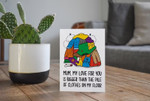 Mothers Day Card, Gift For Mom From Son/ Daughter, Clothes on Floor Post Card & Greeting Card