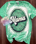 Mothers Day Bleached Tshirt, Gift For Mom From Daughter Son, Loved mama Tshirt