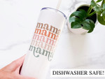 Mothers Day Tumbler, Gift For Mom From Daughter&Son, Cute Retro Mama Skinny Tumbler