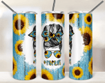 Mothers Day Tumbler, Gift For Mom From Daughter&Son, Mom Life Sunflower Tumbler