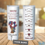 Personalized Mothers Day Tumbler, Gift For Mom From Daughter&Son, To Mom With Love Skinny Tumbler