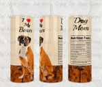 Mothers Day Tumbler, Gift For Mom From Daughter&Son, I Love my Boxer | Dog Mom Tumbler