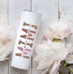 Personalized Mothers Day Tumbler, Gift For Mom From Daughter&Son, Grandma Mimi Gigi Leopard Skinny Tumbler