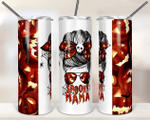 Mothers Day Tumbler, Gift For Mom From Daughter&Son, Spooky Mama Tumbler