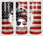 Mothers Day Tumbler, Gift For Mom From Daughter&Son, American Mom Patriotic Mom USA Flag Tumbler