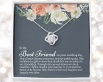 To My Best Friend On Her Wedding Day, Bride Gift From Maid of Honor, Best Friend Gift to Bride, Best Friend to Bride Necklace, Wedding Gift