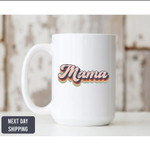 Mothers Day Mug, Gift For Mom From Kids, Mama Retro Mug-Retro Coffee Mug