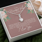 Mothers Day Necklace, Gift For Mom From Daughter, For Being My Mom Alluring Pendant