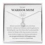 To my Warrior Mom - You Are a True Hero - Warrior Jewelry - Gift for Mom - The Heart of a Fighter - You are Strong - You are Brave
