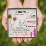 Mothers Day Gift Mom - You are My Sunshine - Infinity Heart Necklace